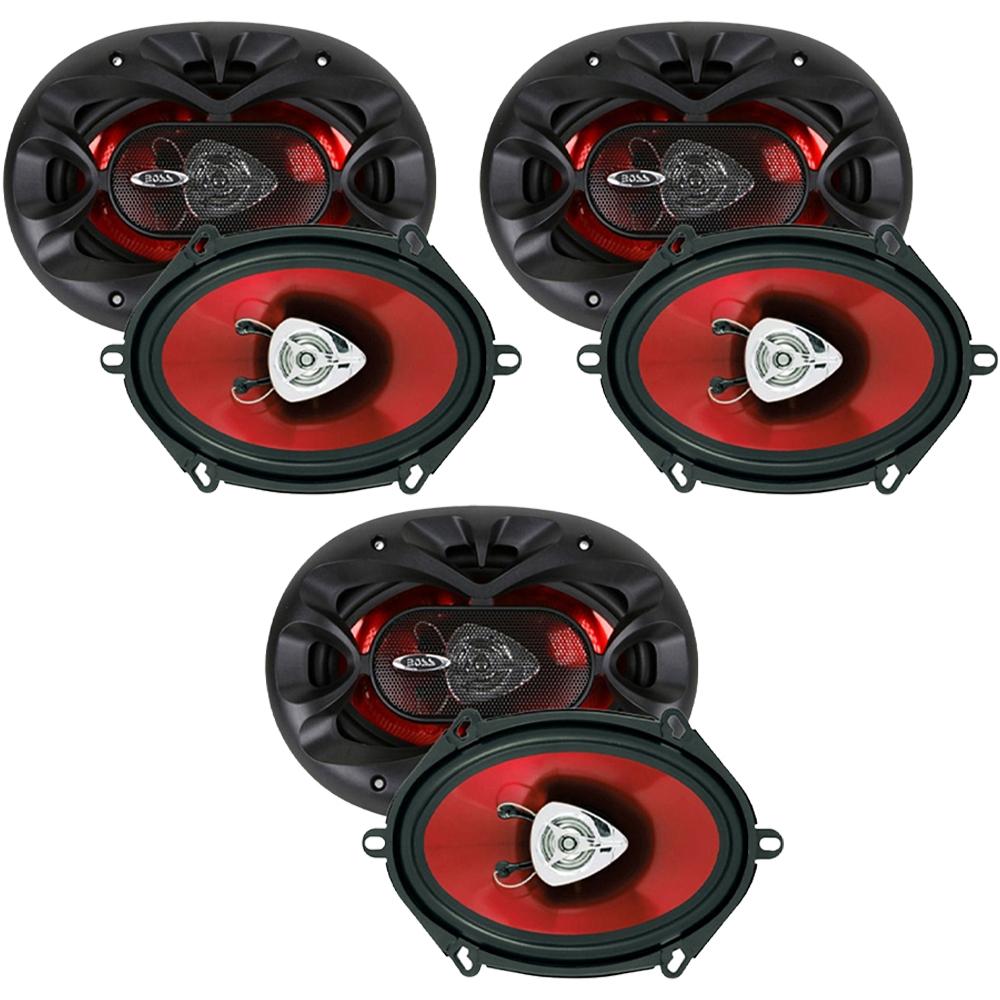 Pack Of (3) Boss CH5720 250W Chaos Series 5 X 7 / 6 X 8 2-Way Car Stereo Speakers
