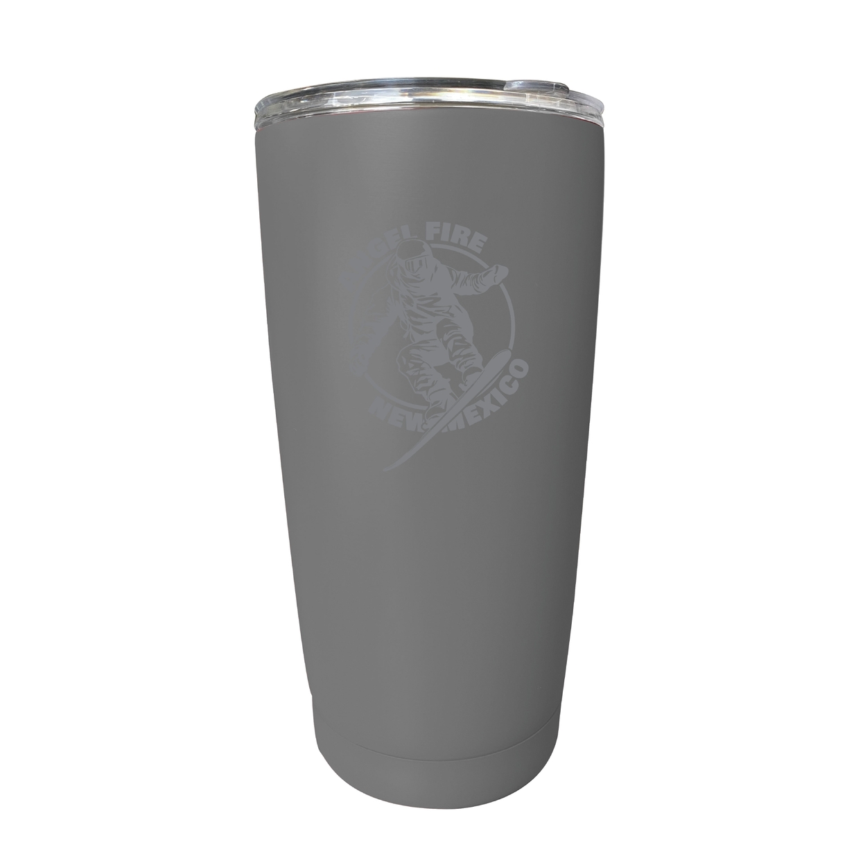 Angel Fire New Mexico Souvenir 16 Oz Engraved Stainless Steel Insulated Tumbler - Gray,,2-Pack