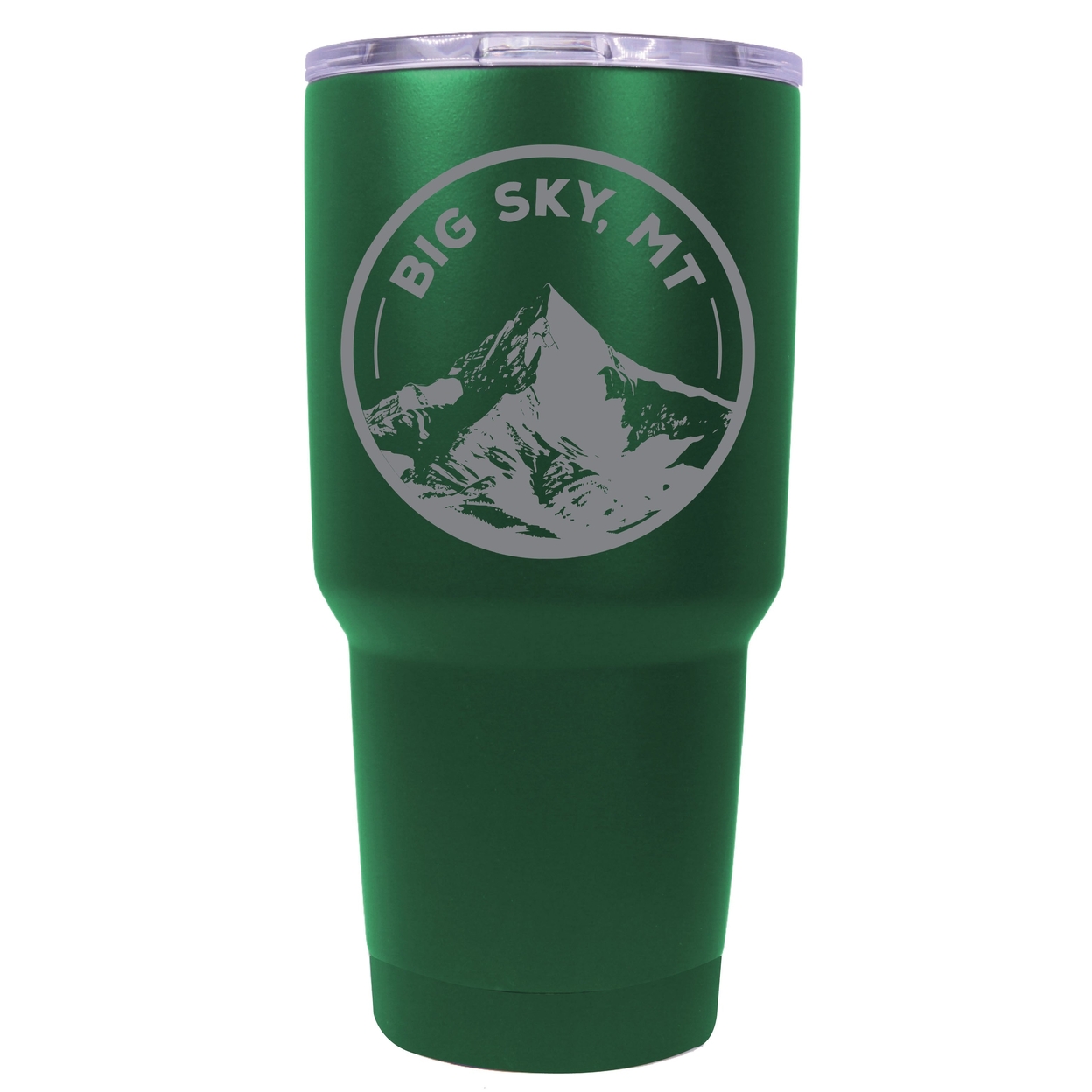 Big Sky Montana Souvenir 24 Oz Engraved Insulated Stainless Steel Tumbler - Green,,2-Pack