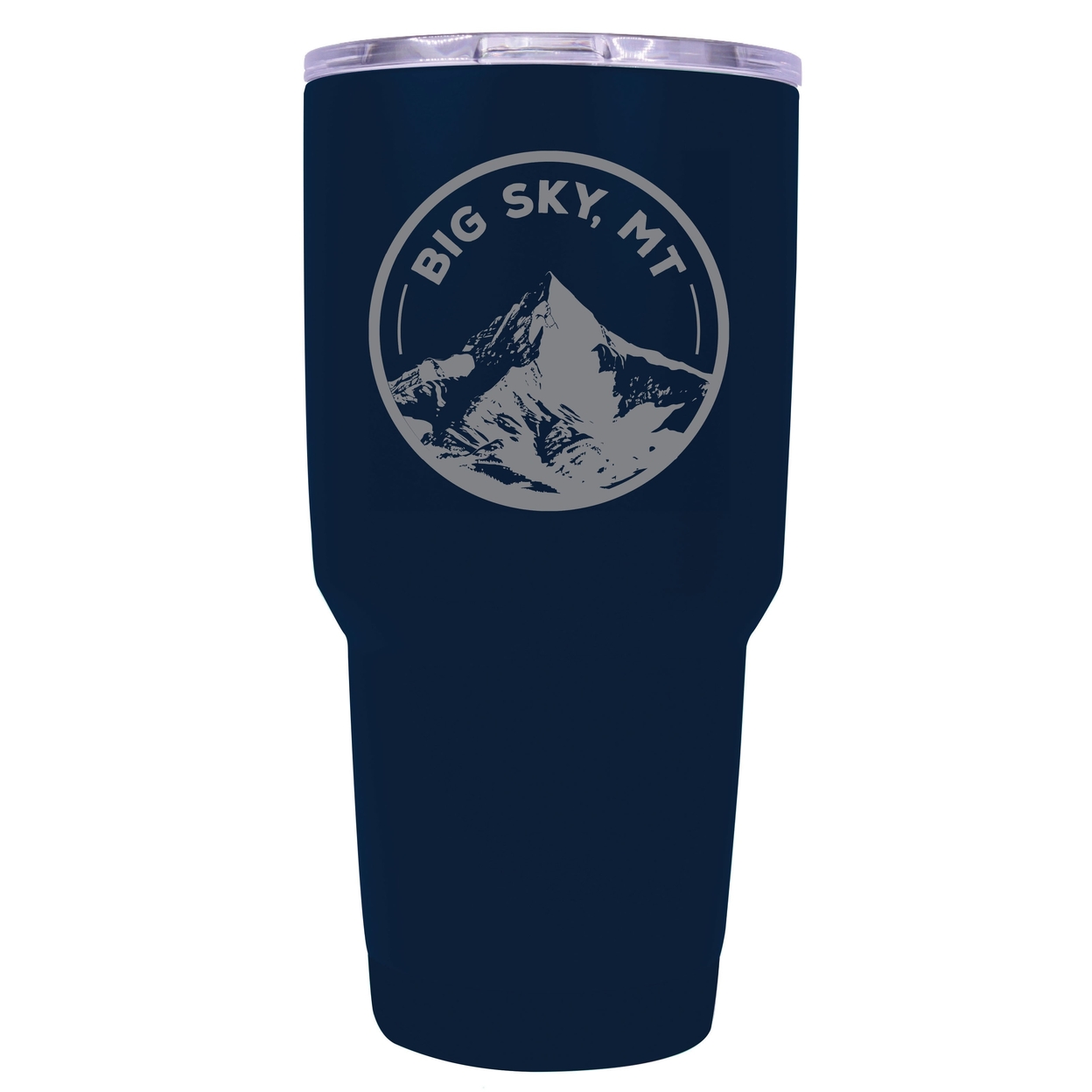 Big Sky Montana Souvenir 24 Oz Engraved Insulated Stainless Steel Tumbler - Navy,,2-Pack