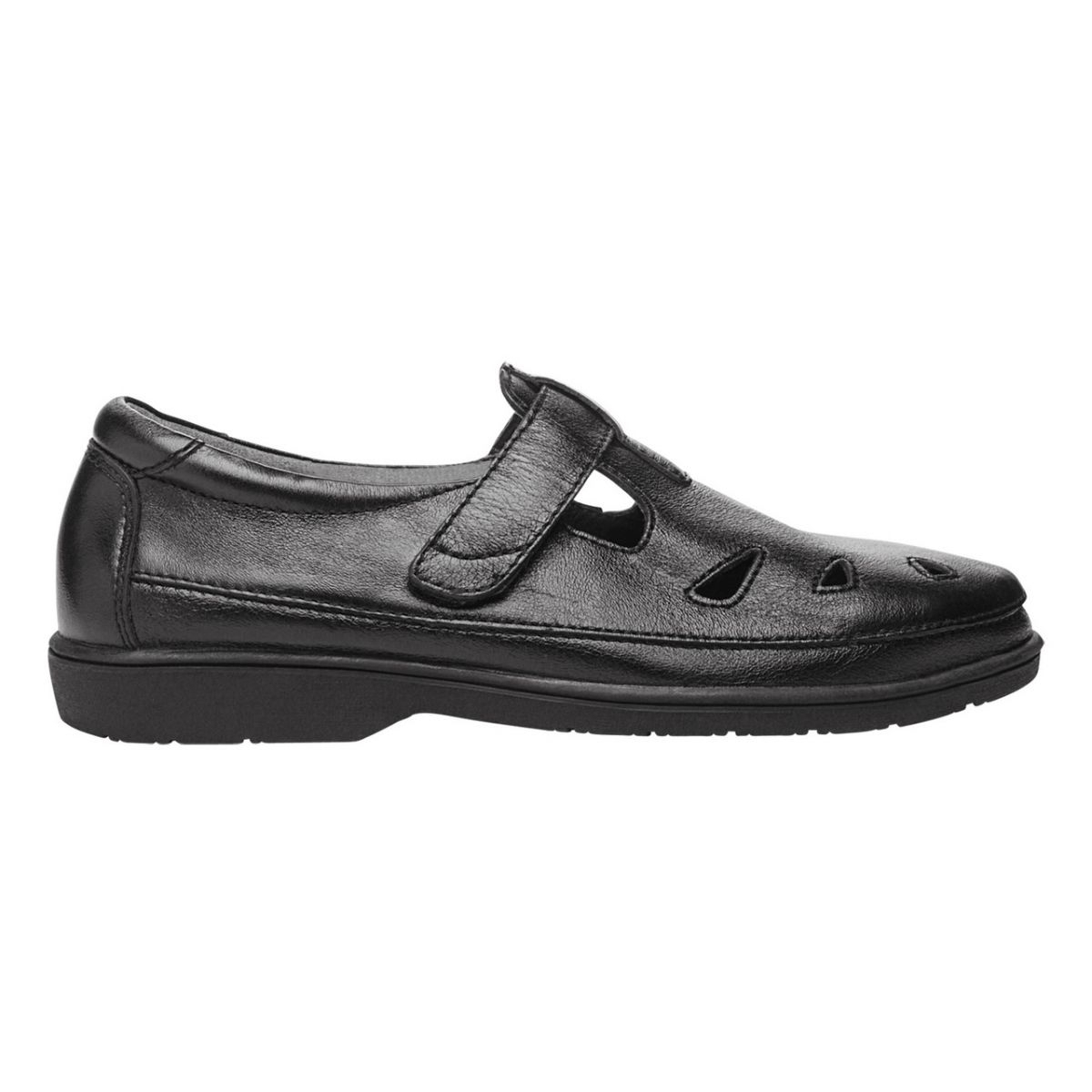 Propet Women's Ladybug T-Strap Shoe Black - W3232B BLACK - BLACK, 6.5 D US