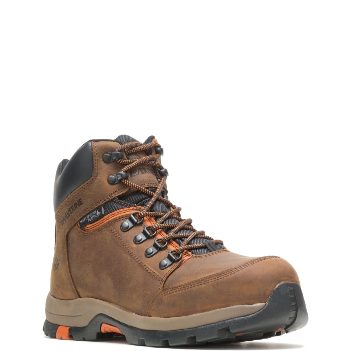 WOLVERINE Men's Grayson Steel Toe Waterproof Work Boot Brown - W211043 BROWN - BROWN, 12