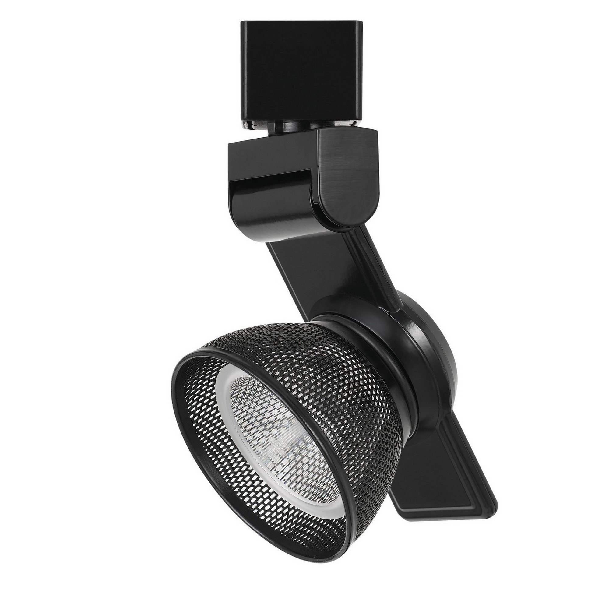 12W Integrated LED Metal Track Fixture With Mesh Shade, Black