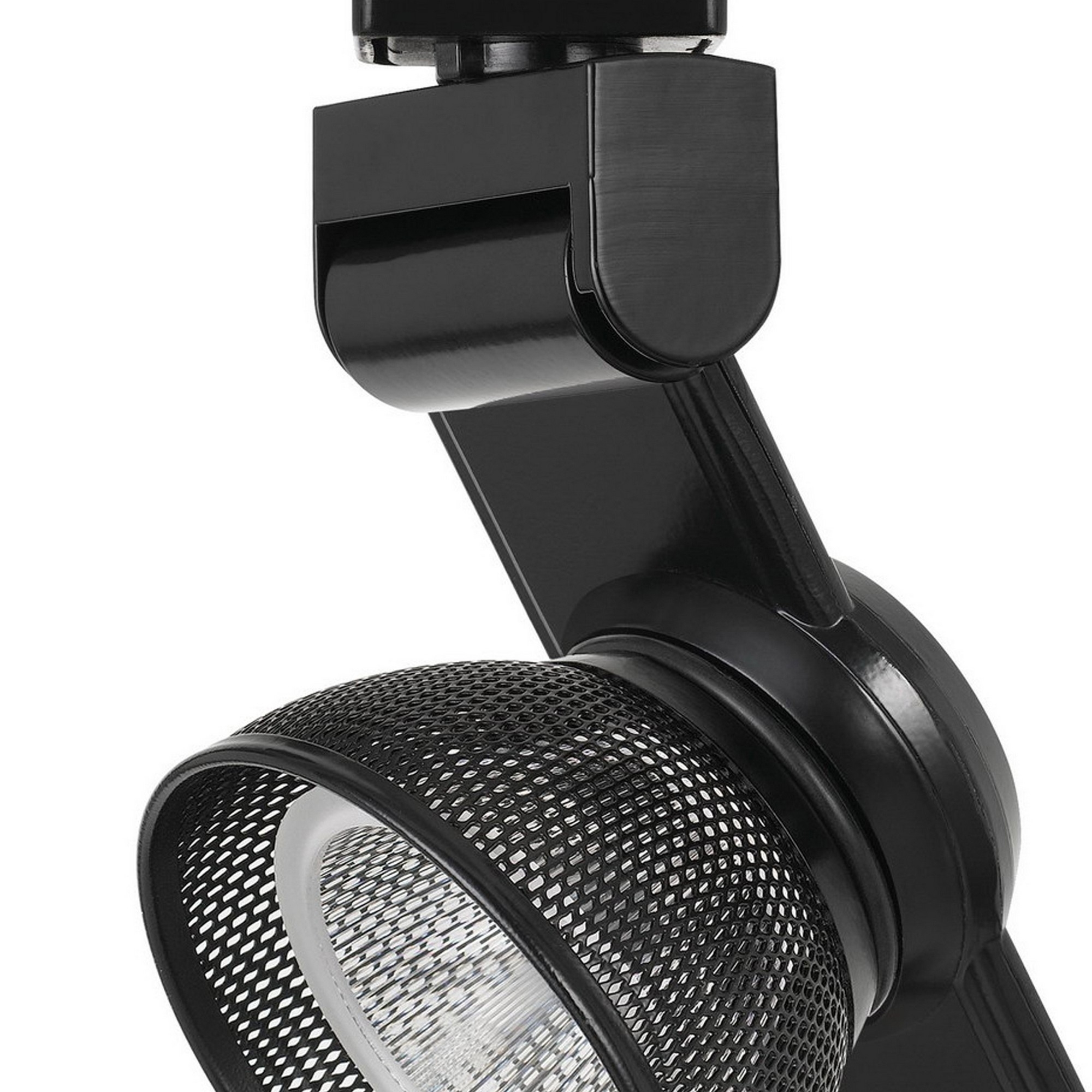 12W Integrated LED Metal Track Fixture With Mesh Shade, Black