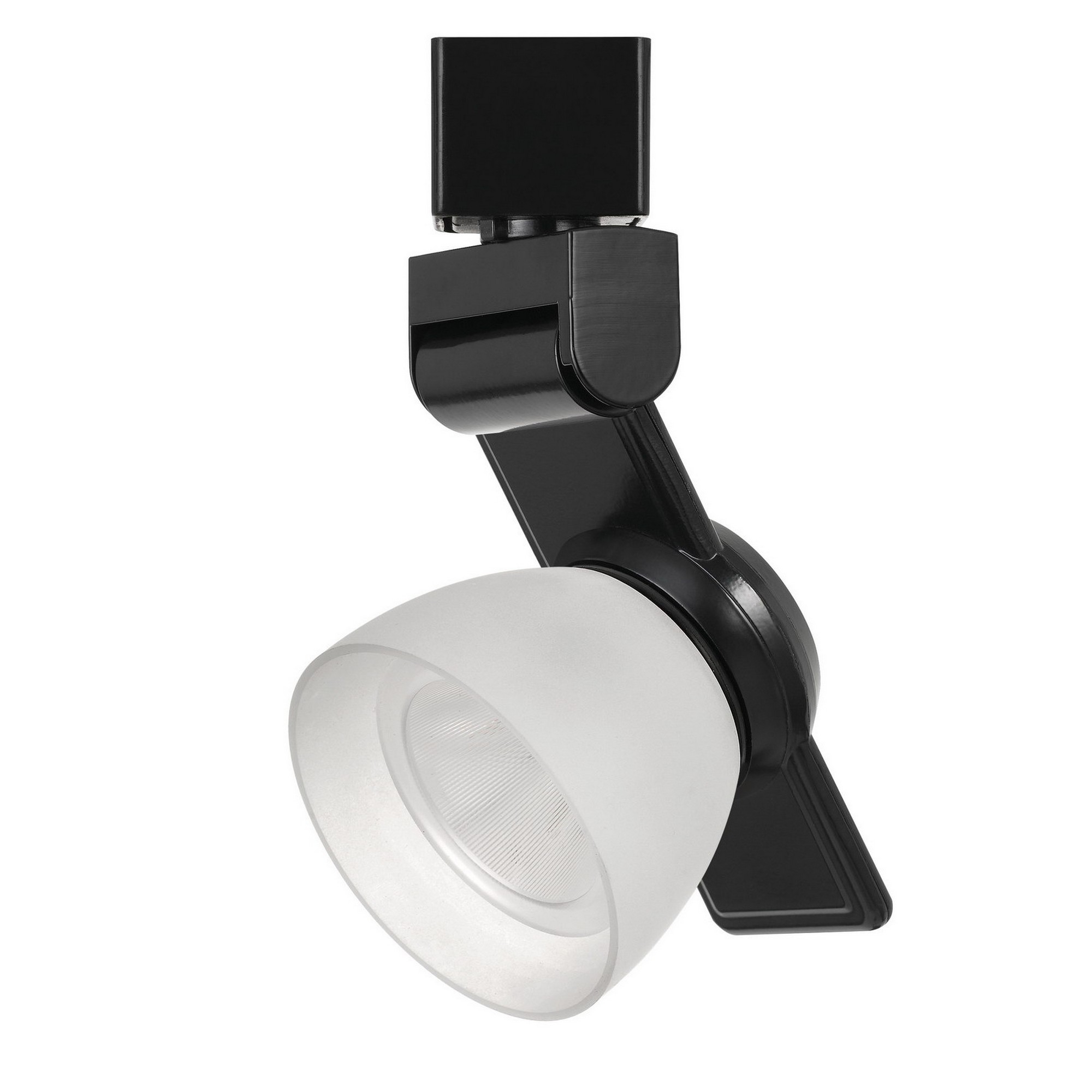 12W Integrated LED Track Fixture, Polycarbonate Head, Black And White