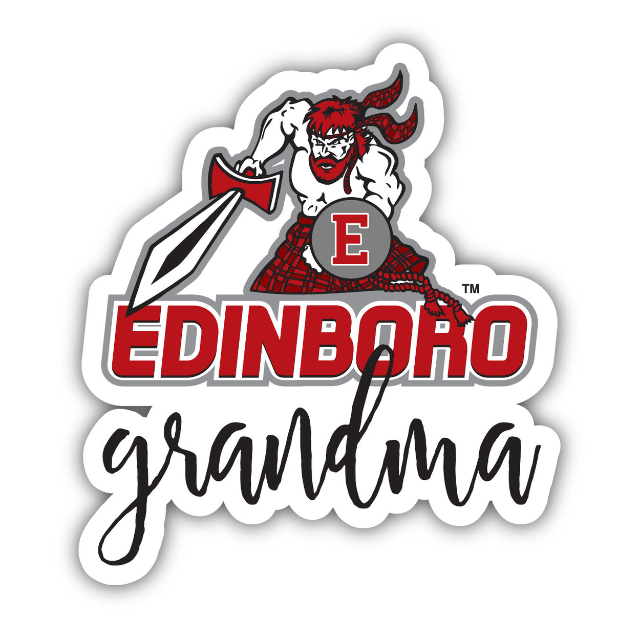 Edinboro University 4 Inch Proud Grandma Magnet