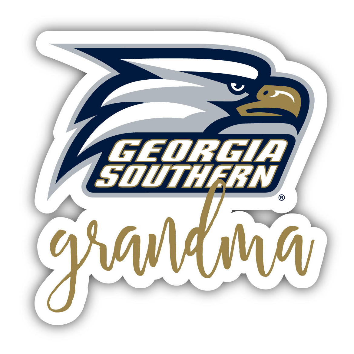 Georgia Southern Eagles 4 Inch Proud Grandma Magnet