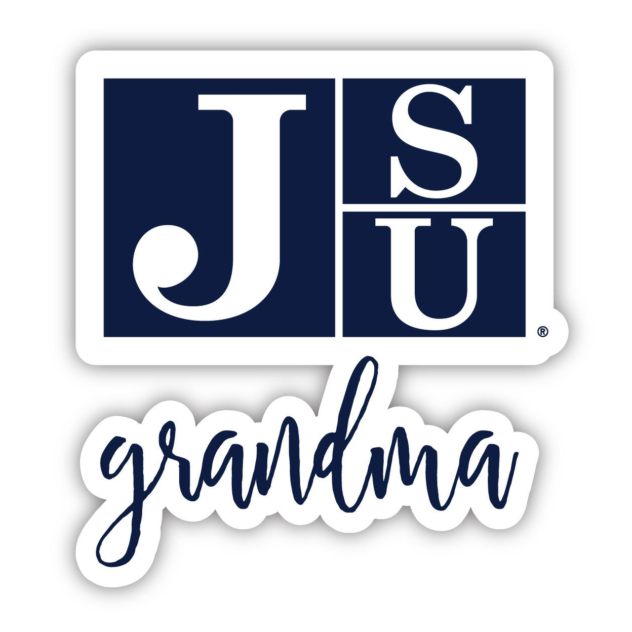 Jackson State University 4 Inch Proud Grandma Magnet