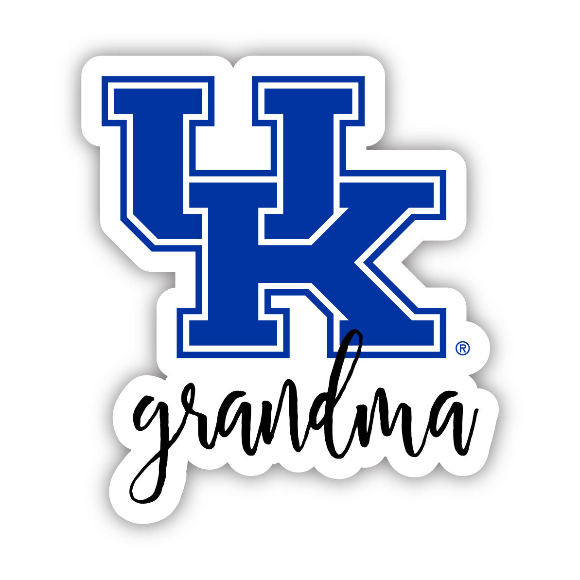 Kentucky Wildcats 4 Inch Proud Grandma Magnet