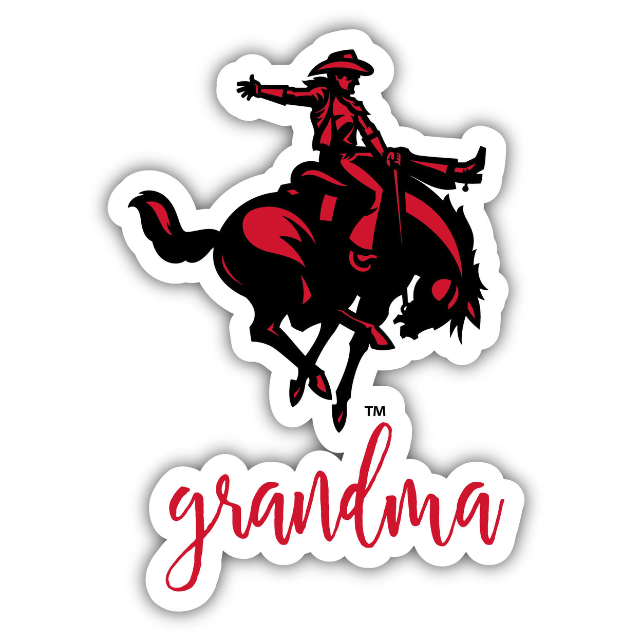 Northwestern Oklahoma State University 4 Inch Proud Grandma Magnet