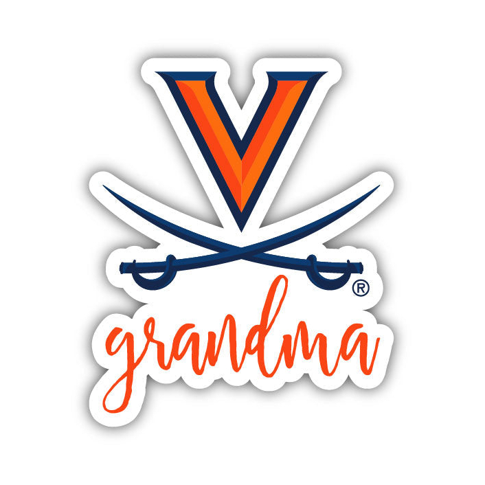 Virginia Cavaliers 4 Inch Proud Grandma Magnet