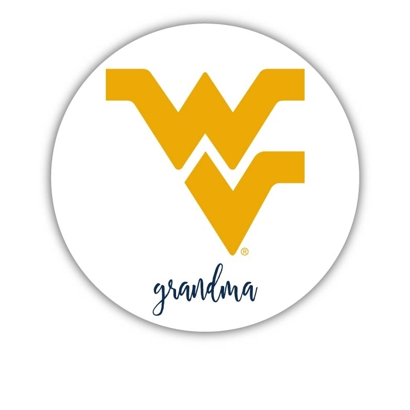 West Virginia Mountaineers 4 Inch Proud Grandma Magnet