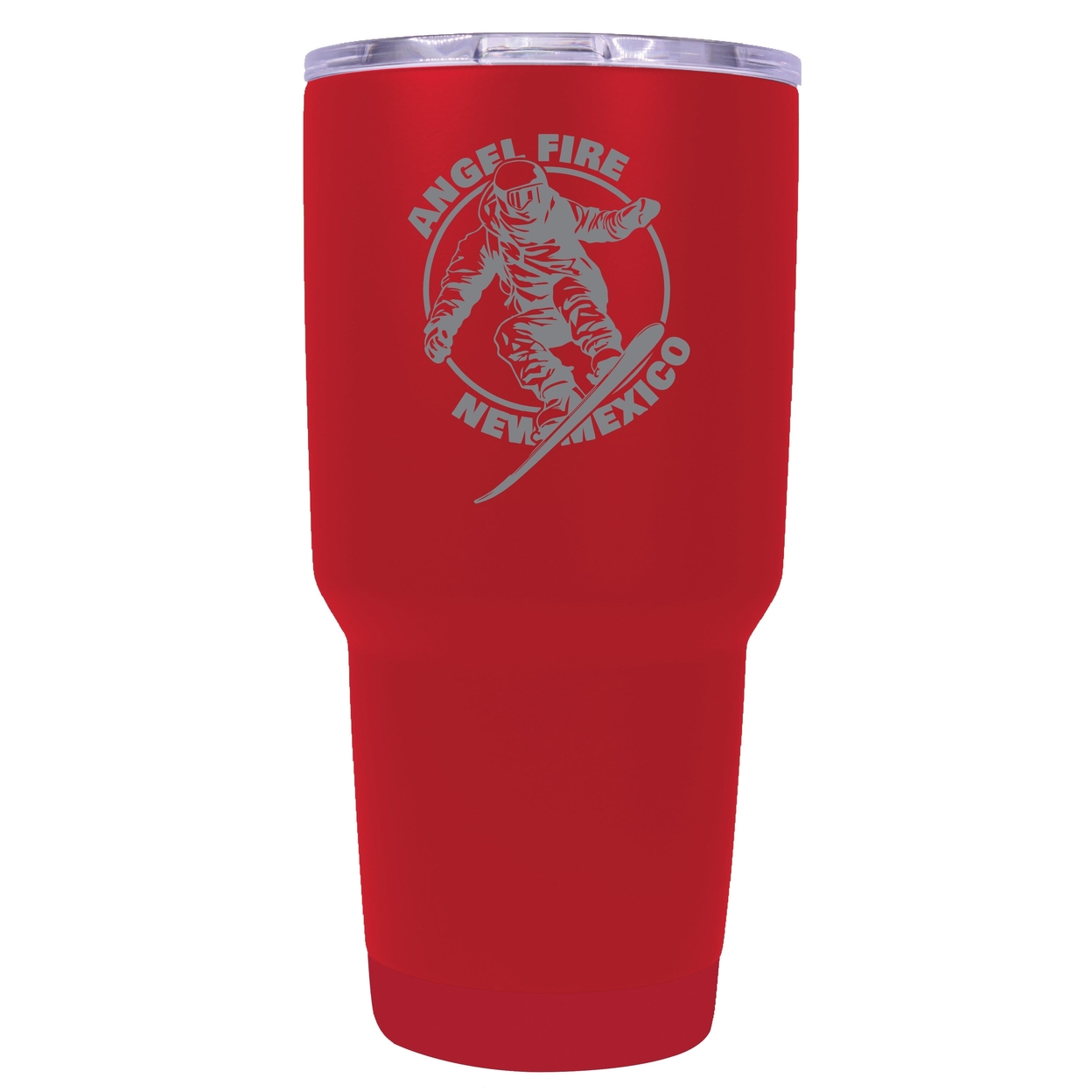 Angel Fire New Mexico Souvenir 24 Oz Engraved Insulated Stainless Steel Tumbler - Red,,4-Pack