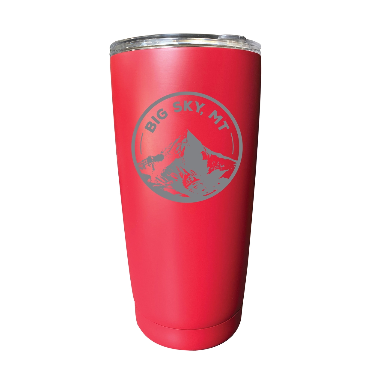 Big Sky Montana Souvenir 16 Oz Engraved Stainless Steel Insulated Tumbler - Red,,Single Unit