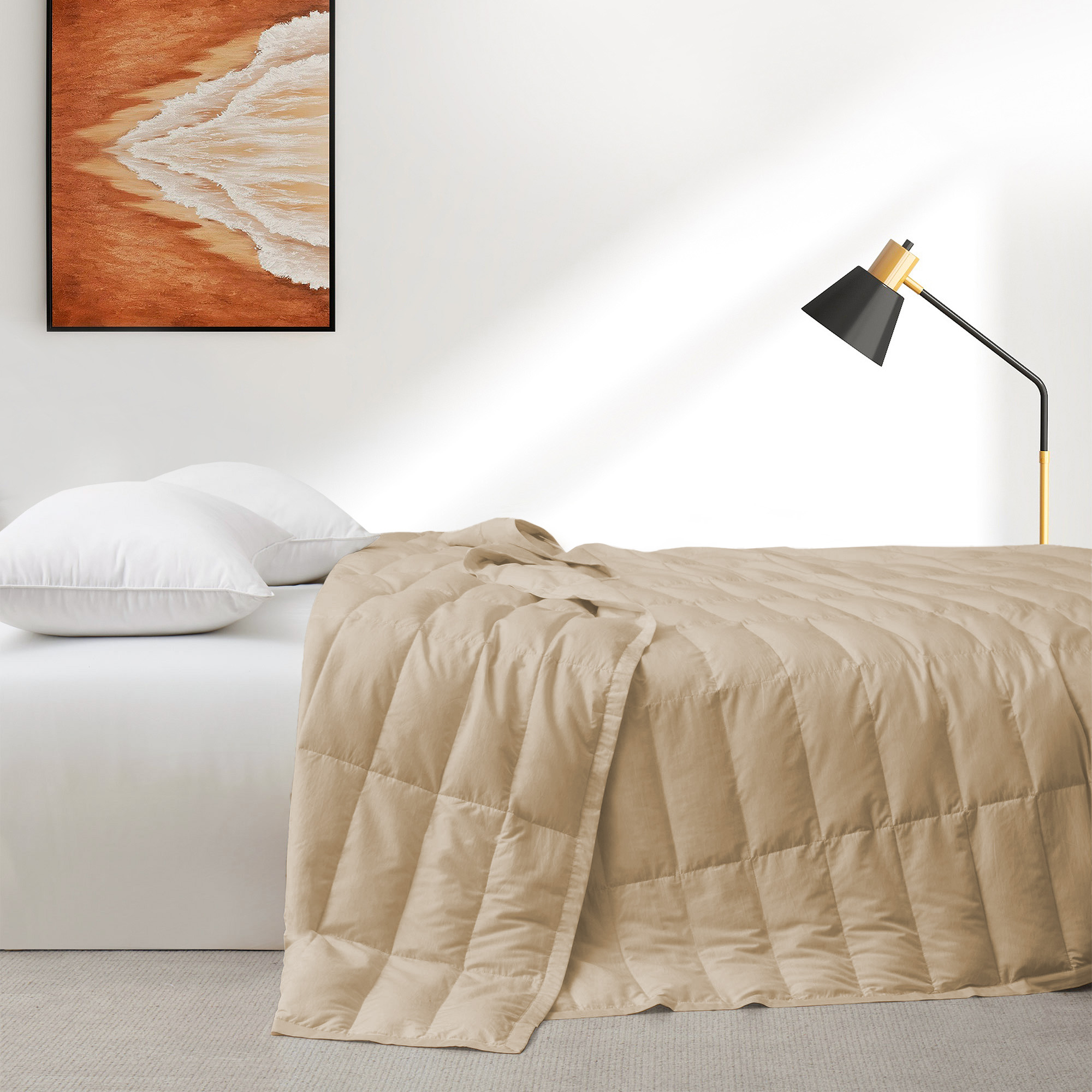 TENCELâ¢ Lyocell Lightweight Cooling Down Blanket-Luxurious Comfort Summer Blanket - Ginger Root, King