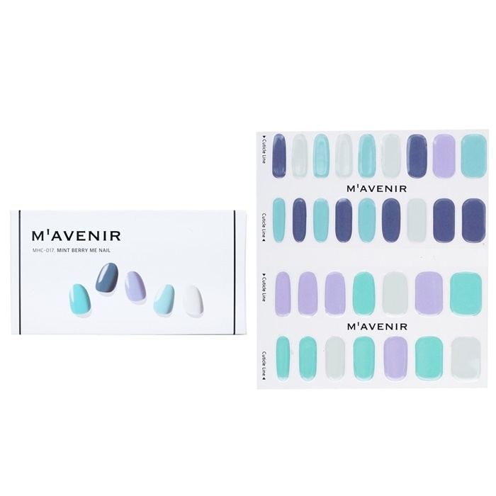 Mavenir Nail Sticker (Blue) - # Mint Berry Me Nail 32pcs