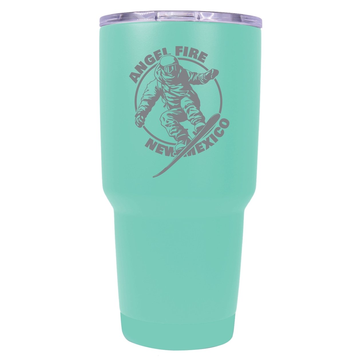 Angel Fire New Mexico Souvenir 24 Oz Engraved Insulated Stainless Steel Tumbler - White,,2-Pack