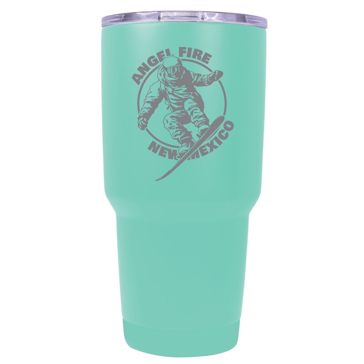 Angel Fire New Mexico Souvenir 24 Oz Engraved Insulated Stainless Steel Tumbler - Seafoam,,2-Pack