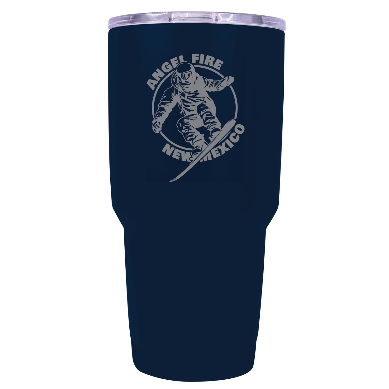 Angel Fire New Mexico Souvenir 24 Oz Engraved Insulated Stainless Steel Tumbler - Navy,,Single Unit