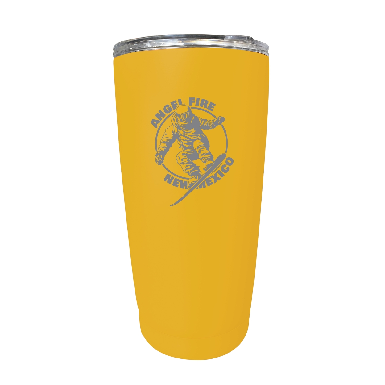 Angel Fire New Mexico Souvenir 16 Oz Engraved Stainless Steel Insulated Tumbler - Yellow,,4-Pack