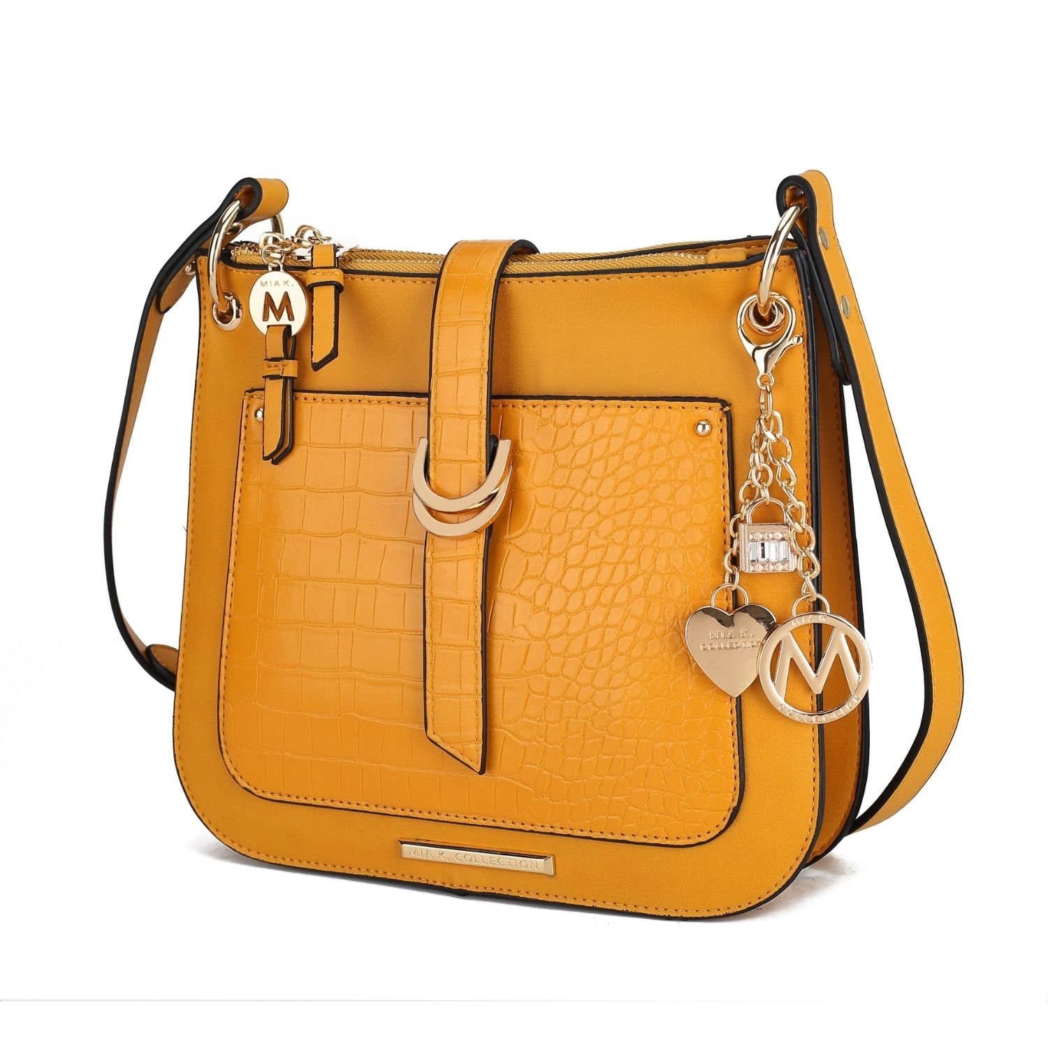 MKF Collection Kiltienne Crossbody Handbag By Mia K. - Yellow