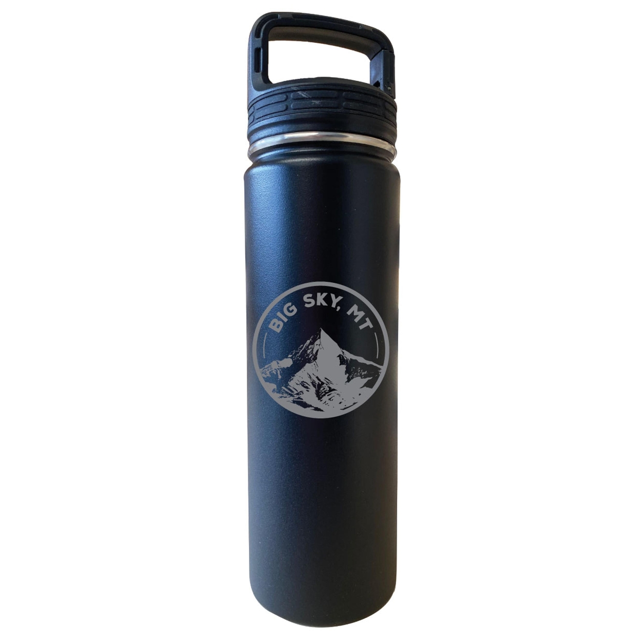 Big Sky Montana Souvenir 32 Oz Engraved Insulated Stainless Steel Tumbler - Black,,4-Pack