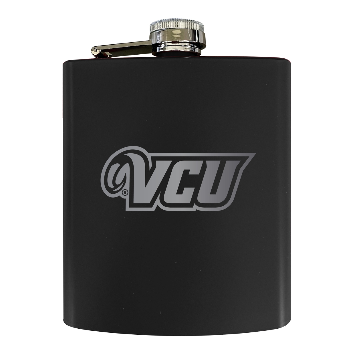 Virginia Commonwealth Stainless Steel Etched Flask - Choose Your Color