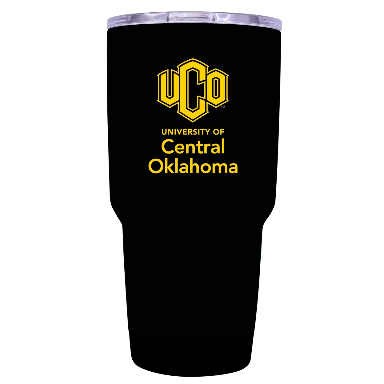 University Of Central Oklahoma Bronchos 24 Oz Choose Your Color Insulated Stainless Steel Tumbler - Black