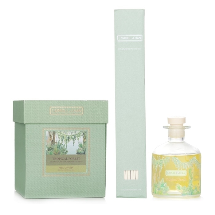 Carroll & Chan Reed Diffuser Refill Set - # Tropical Forest (Sea Moss Coastal Redwoods & Vetiver) 200ml/6.76oz