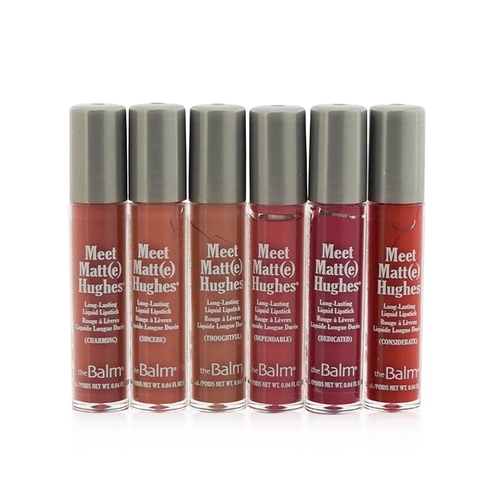 TheBalm Meet Matt(e) Hughes 6 Mini Long Lasting Liquid Lipsticks Kit - Vol. 14 6x1.2ml/0.04oz