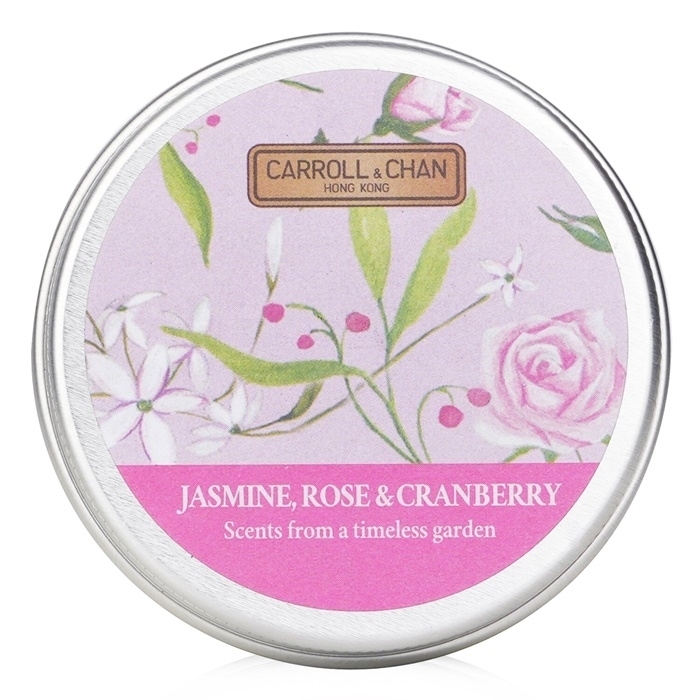 Carroll & Chan 100% Beeswax Mini Tin Candle - # Jasmine Rose & Cranberry 1pcs