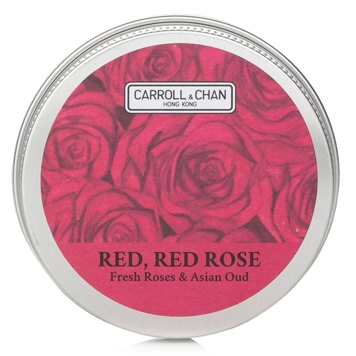 Carroll & Chan 100% Beeswax Mini Tin Candle - # Red Red Rose (Fresh Roses & Asian Oud) 1pcs