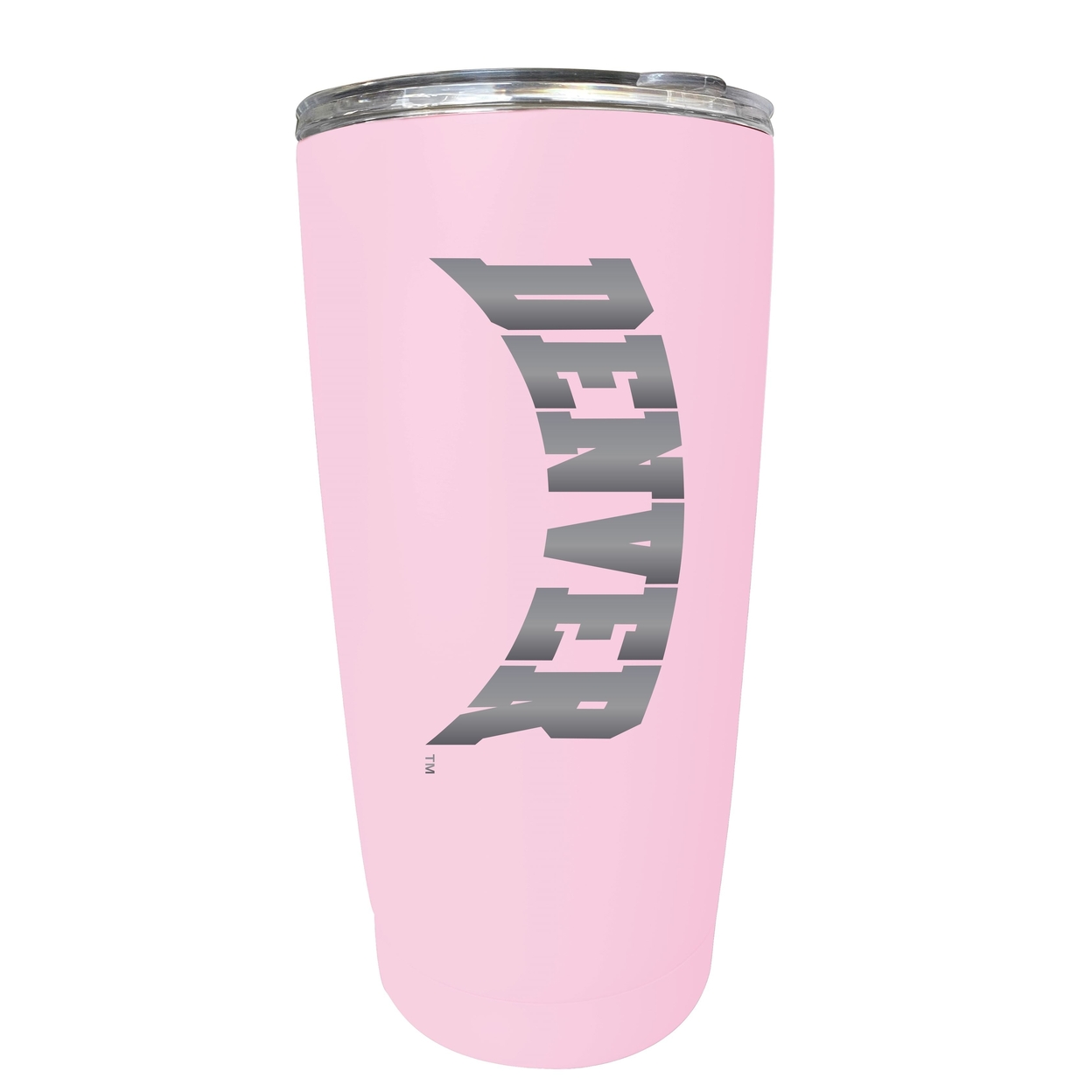 University Of Denver Pioneers 16 Oz Stainless Steel Etched Tumbler - Choose Your Color - Pink