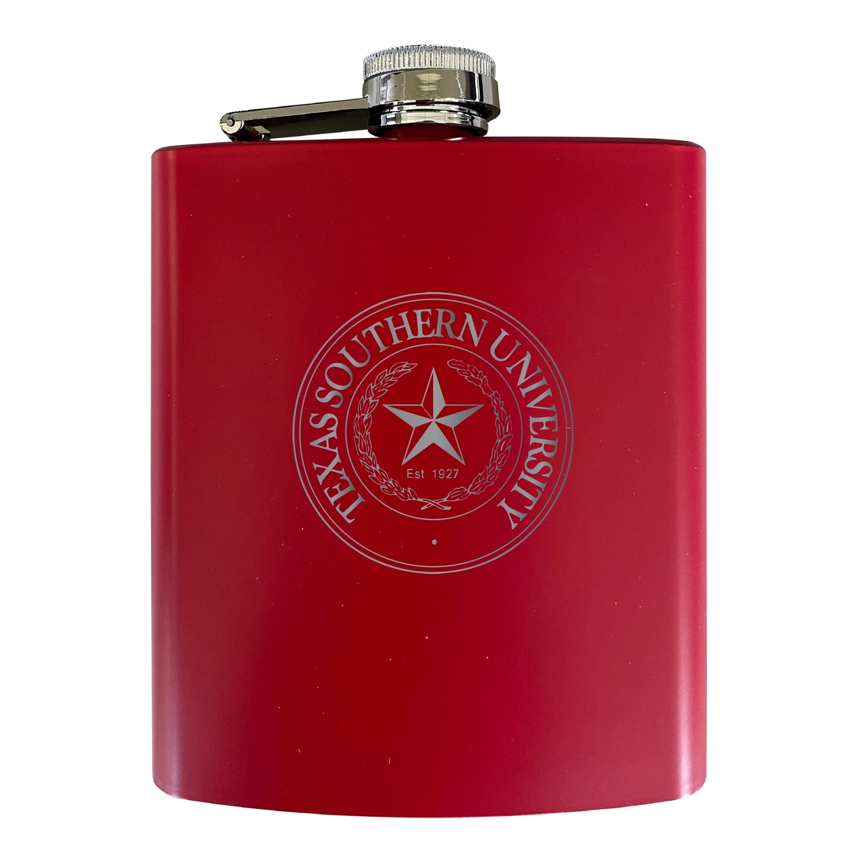 Texas Southern University Stainless Steel Etched Flask - Choose Your Color - Navy