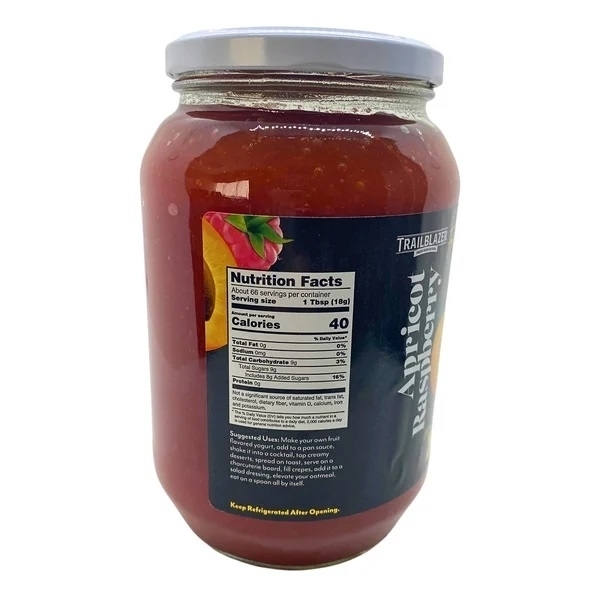 Trailblazer Foods Apricot Raspberry Spread, 42 Ounce