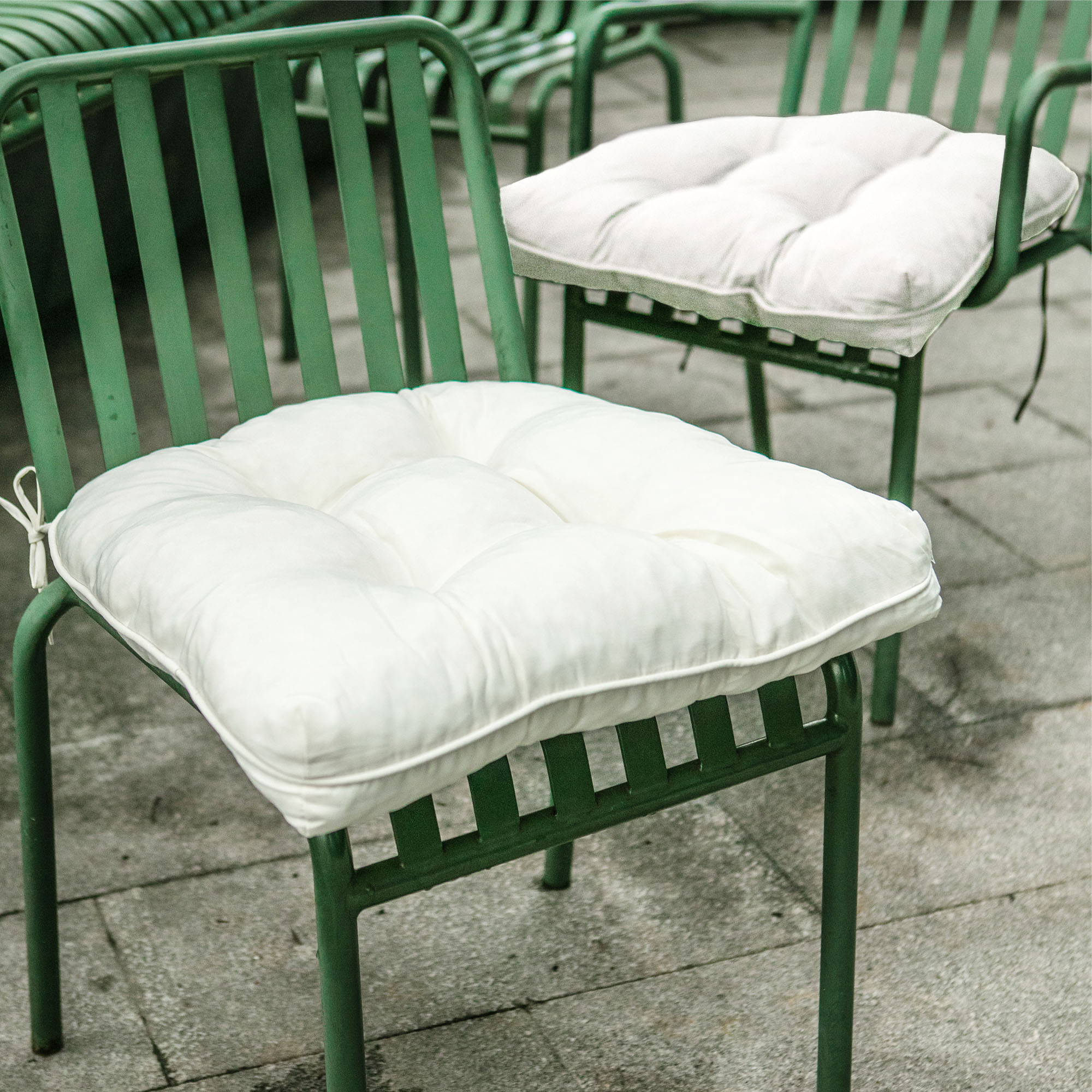 Outdoor Patio Seat Cushion Set Of 2-Waterproof Indoor Outdoor Cushion - Beige