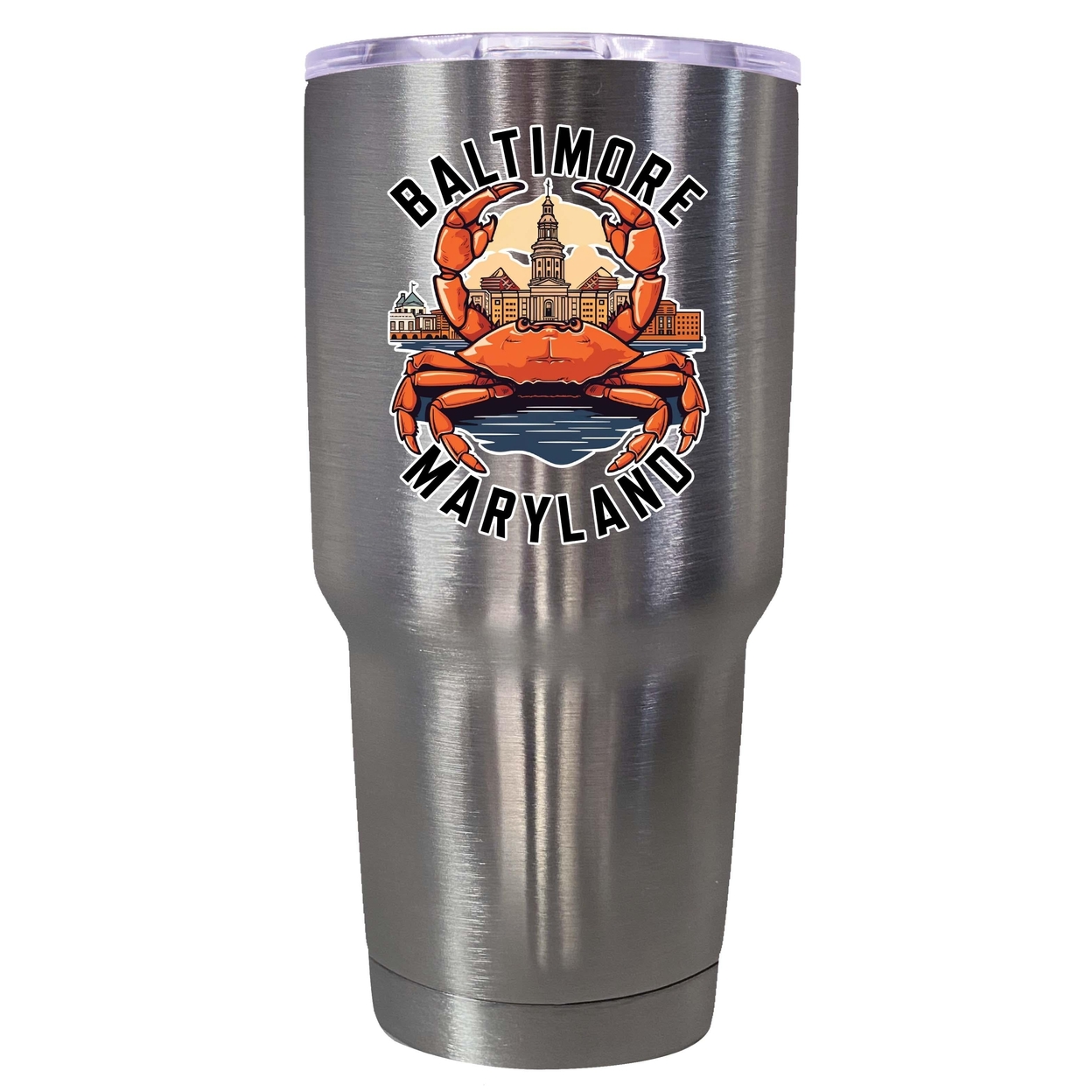 Baltimore Maryland D Souvenir 24 Oz Insulated Tumbler - Stainless Steel,,4-Pack