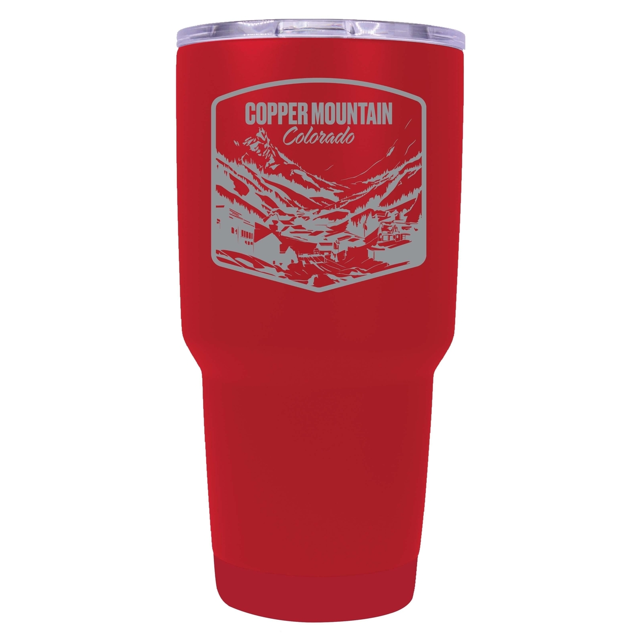 Copper Mountain Souvenir 24 Oz Engraved Insulated Tumbler - Red,,2-Pack