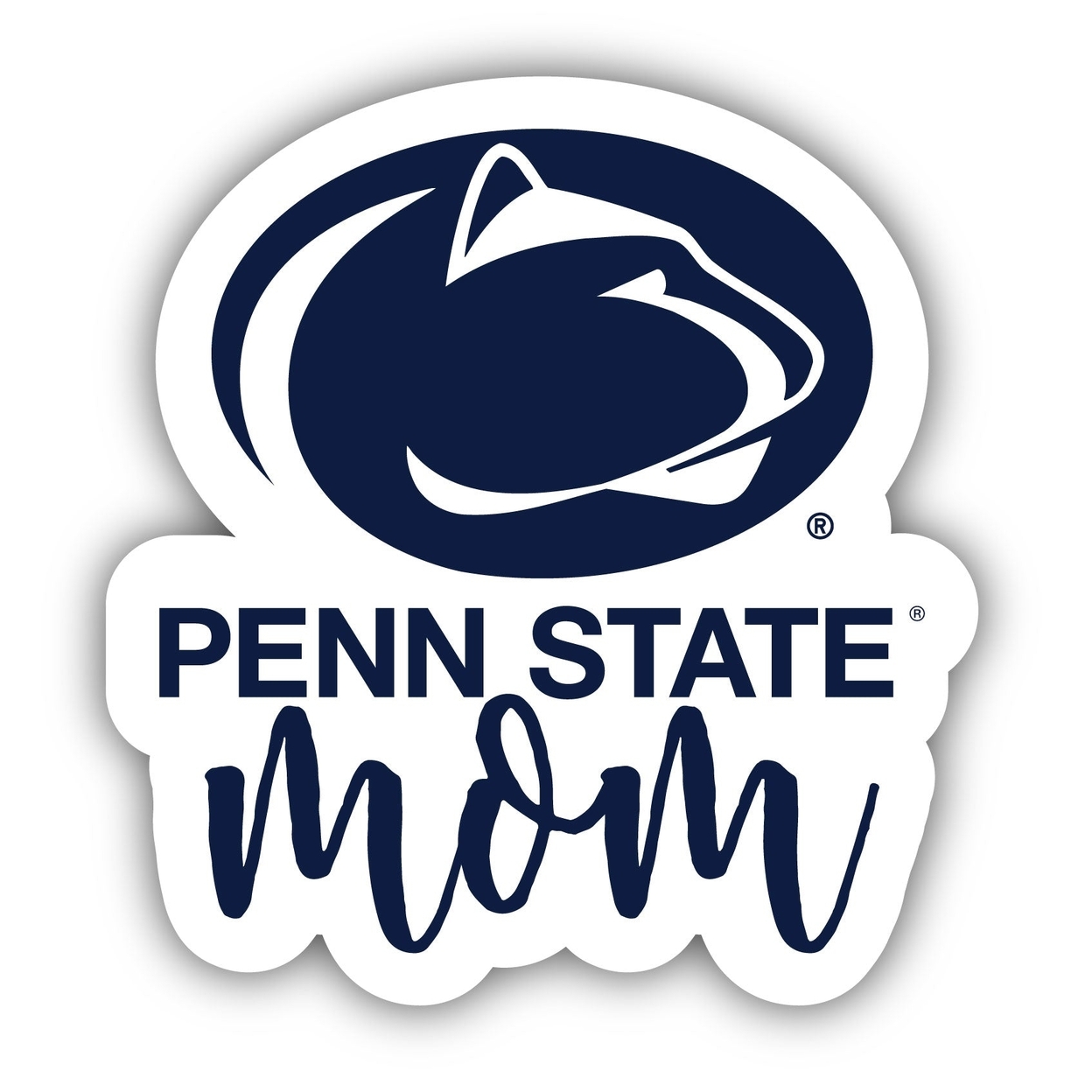 Penn State Nittany Lions Proud Mom 2.5 Inches Die Cut Decal