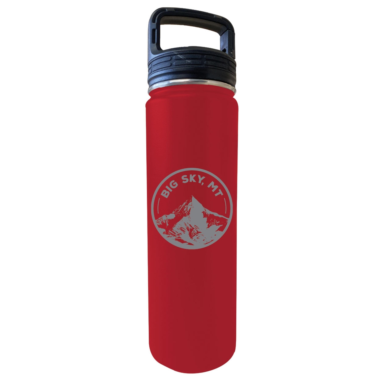 Big Sky Montana Souvenir 32 Oz Engraved Insulated Stainless Steel Tumbler - Red,,2-Pack