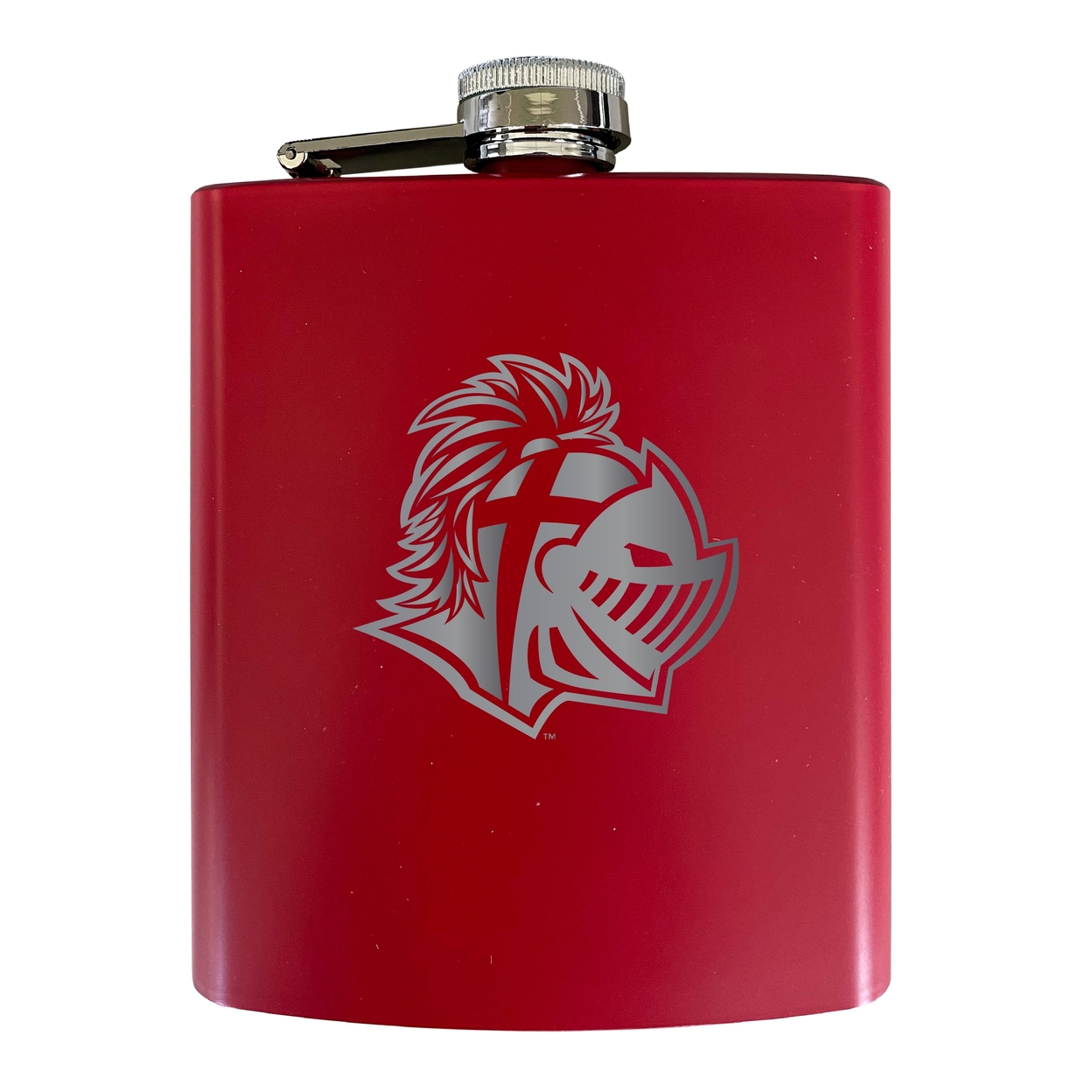Southern Wesleyan University Stainless Steel Etched Flask - Choose Your Color - Red