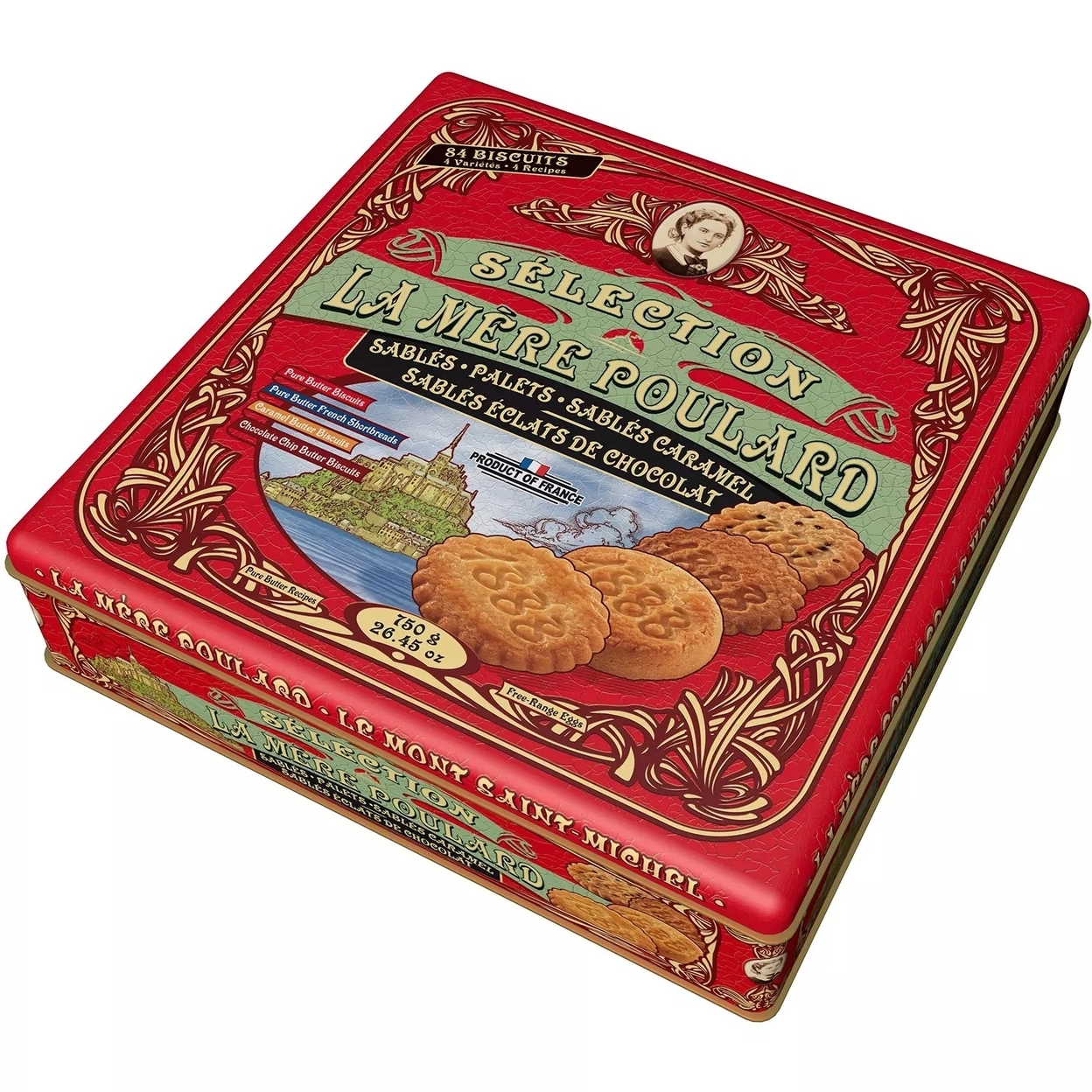 La Mere Poulard French Butter Cookies (1.65 Pounds)