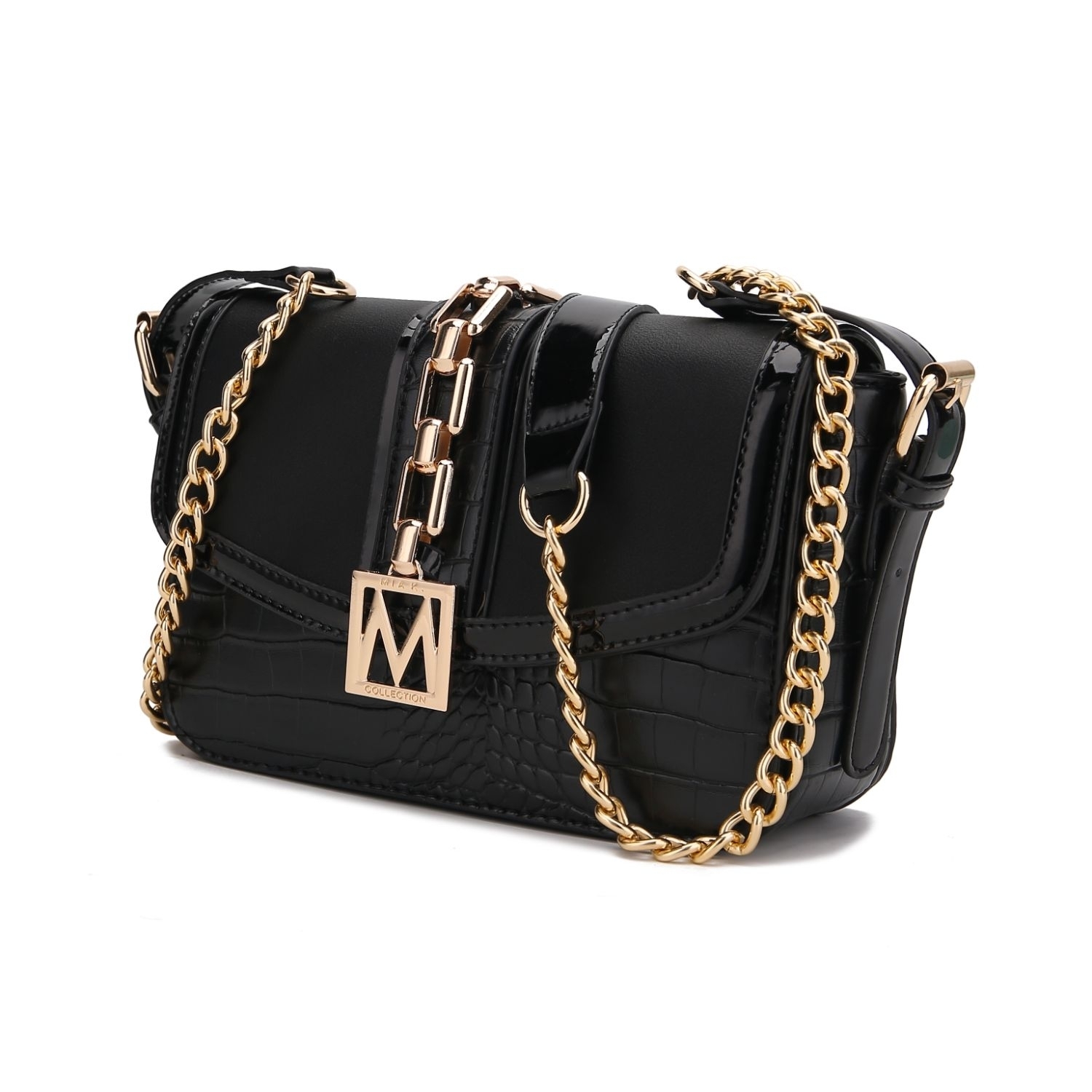 MKF Collection Vegan Leather Wendalyn Crossbody Handbag By Mia K. - Cognac
