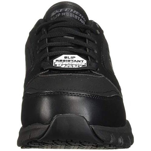 Skechers Men's Nampa Food Service Shoe BLACK - BLACK, 8.5