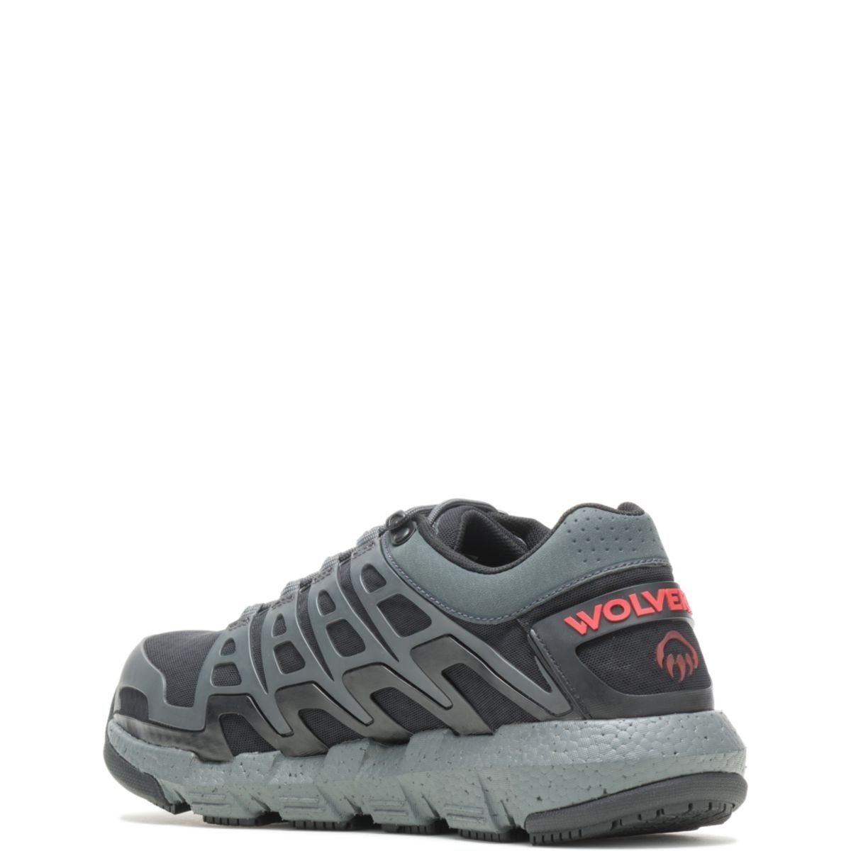 WOLVERINE Men's Rev Vent UltraSpringâ¢ DuraShocksÂ® CarbonMAXÂ® Composite Toe Work Shoe Charcoal - W211016 CHARCOAL - CHARCOAL, 12