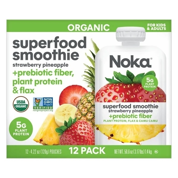 Noka Organic Superfood Smoothie, 4.22 Ounce (Pack Of 12)