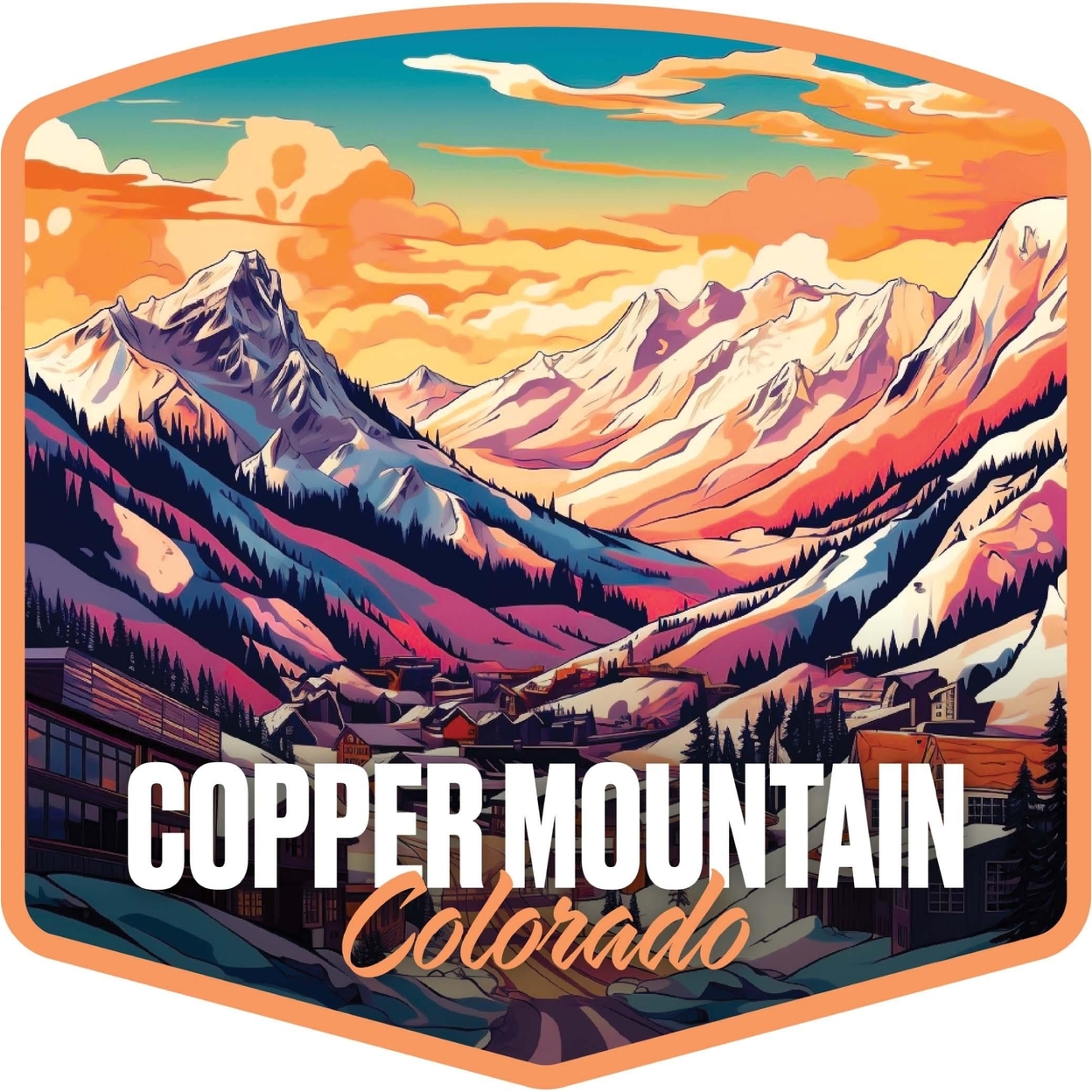 Copper Mountain A Souvenir Vinyl Decal Sticker - 2-Inch