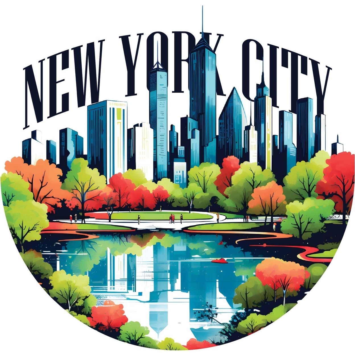 New York City D Souvenir Vinyl Decal Sticker - 6-Inch