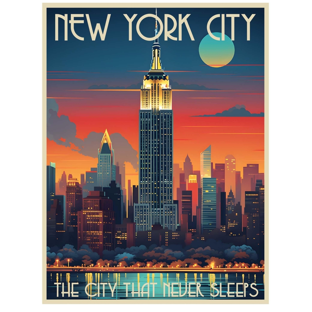 New York City B Souvenir Vinyl Decal Sticker - 2-Inch