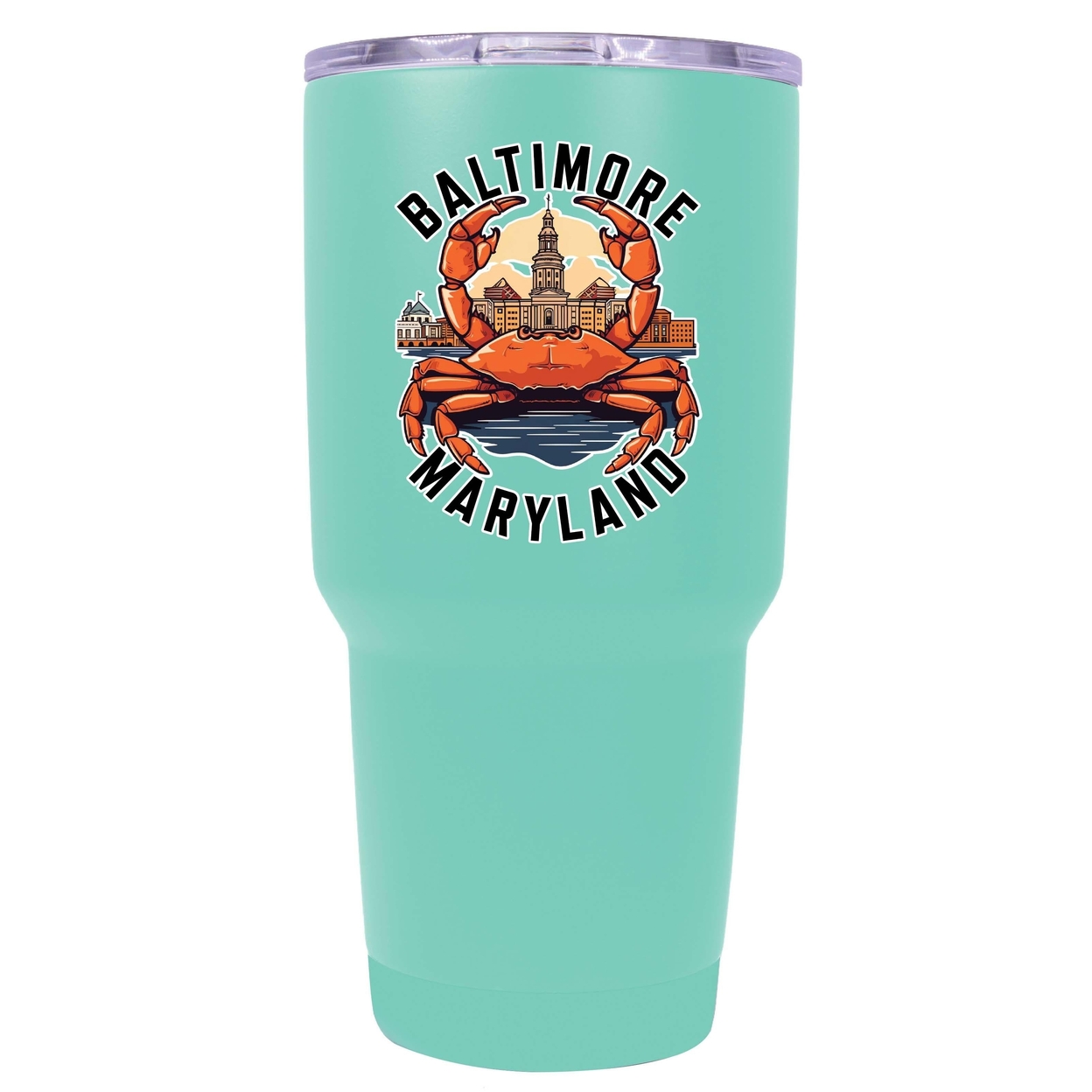 Baltimore Maryland D Souvenir 24 Oz Insulated Tumbler - White,,2-Pack